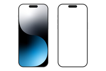 Wall Mural - phone blank screen vector mockup
