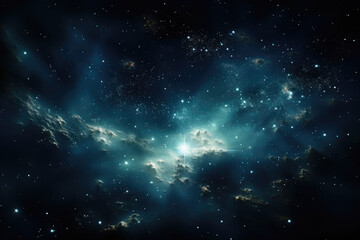 a cluster of stars forming a beautiful celestial pattern. generative ai.
