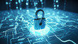© Putra - Padlock Icon on a Virtual Screen Representing Data Security