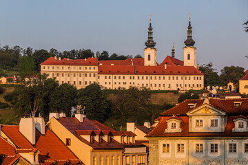 Canvas Print - Strahov monastery in Prague, Czech Republic