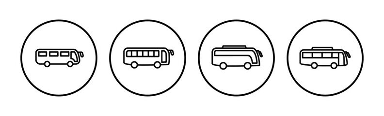 Bus icon vector. bus vector icon