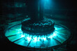 © MVProductions - Blue glow water of nuclear reactor core powered, caused by Cherenkov radiation