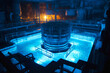 © MVProductions - Blue glow water of nuclear reactor core powered, caused by Cherenkov radiation