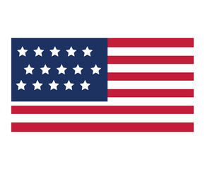 Poster - USA flag icon isolated