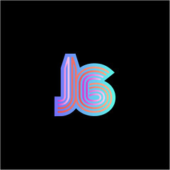 Wall Mural - Jg Letter Logot type J logo