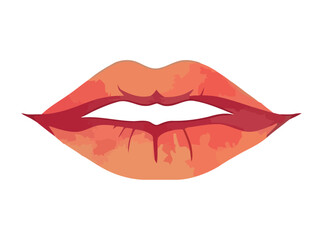 Sticker - Love and beauty symbolized by shiny lipstick