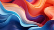 Colourful Geometric Background with Fluid Shape Composition. AI art.