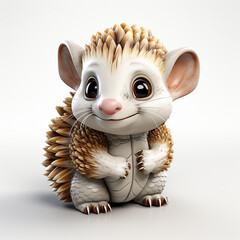 Sticker - 3d cartoon cute armadillo