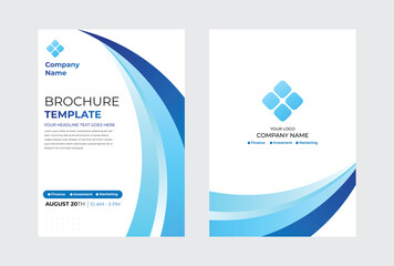 Wall Mural - Brochure template flyer design vector background