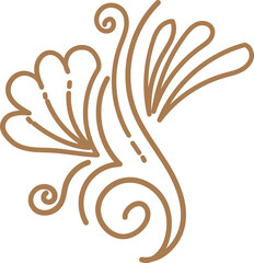 Wall Mural - vintage flourish ornaments frame swirls and scrolls decorations retro design vector