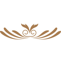 Wall Mural - vintage flourish ornaments frame swirls and scrolls decorations retro design vector