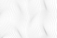 Wave Black Thin Lines Vertical Curve Pattern Vector Abstract Background Illustration