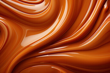 Canvas Print - Liquid caramel background