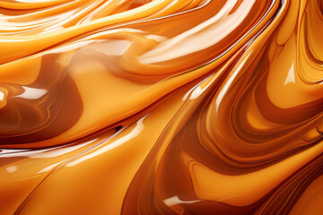 Sticker - Liquid caramel background