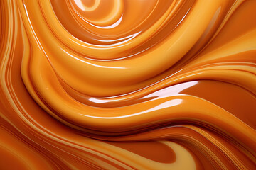 Canvas Print - Liquid caramel background