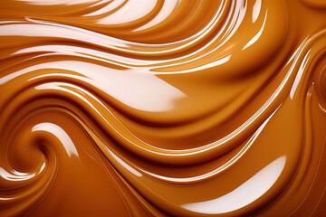 Canvas Print - Liquid caramel background