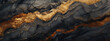 panorama of detailed close up marble, a stunning black and gold marble texture, luxury background 