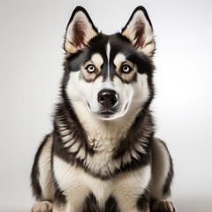 Wall Mural - Cute Siberian Husky Dog