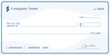 © iOktavDesign - Blank check template design. Vector blank check. Currency payment coupon