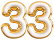 © Chetra168 - 3d number 33 - gold number