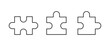 © Aygun - puzzle icon, part line icons set, editable stroke isolated on white, linear vector outline illustration, symbol logo design style