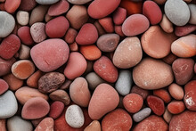 Red Pebbles Background