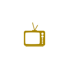 Poster - Retro tv icon isolated on transparent background