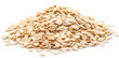 © Екатерина Иванова - Rolled oats or oats flakes heap isolated on white background.