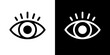 © Ka Han - Eye icon vector in flat style. View, watch sign symbol