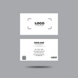  minimal, attention grabbing business card for designer, photographer or studio, Vector editable business card with front and back side in minimal black and white colour. 