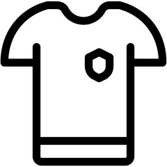 Wall Mural - football shirt icon