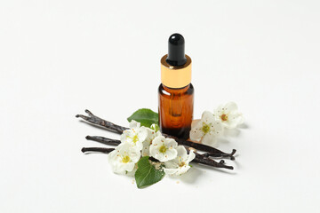 Poster - Concept of aromatherapy with aromatic vanilla extract