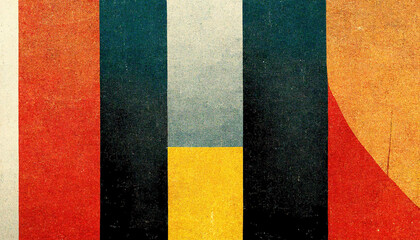 Wall Mural - abstract bauhaus style background. trendy aesthetic bauhaus architecture design