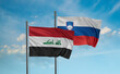 Slovenia and Iraq flag