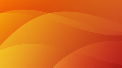 Wall Mural - Abstract orange gradient background with dynamic overlay layers