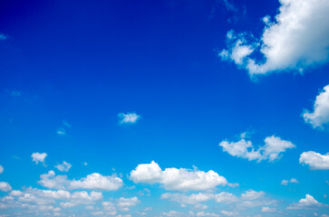Wall Mural - white clouds in blue sky.