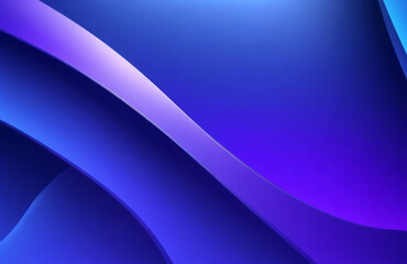 Wall Mural - blue and purple 3D curve abstract studio Color gradient	background