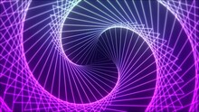 Promo Pattern Of  Neon Triangle. Clean Rings Animation For Business Presentation. Geometric, Modern, Design Element, Creative Motion Graphics, Moving Geometrical Pattern. Abstract Background. 4K 60fps