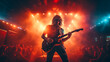 © EwaStudio - Lead Guitarist in Action. Rock Concert Performance