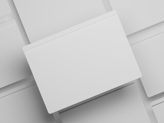 Browser 3d illustration with white background 