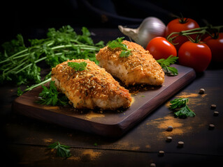 Wall Mural - Savory Gluten Free Breaded Chicken