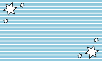 Wall Mural - Cartoon Striped Star Background