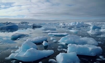 Sticker - winter, ice, snow, water, sea, cold, landscape, nature, frozen, ocean, sky, glacier, frost, iceland, mountain, white, arctic, antarctica, polar, antarctic, melting, alaska, iceberg