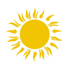 Poster - Sun icon. Vector illustration.