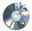 © ufuk - Remote view realistic broken compact disc.