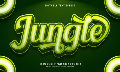 Sticker - Jungle text style editable text effect