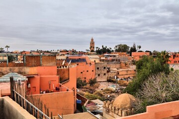 Canvas Print - Marrakesh cloudy day