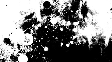 Poster - Dots halftone white and black pattern grunge texture background. Halftone distorted grunge texture. Overlay grunge texture. Distressed effect.