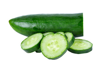 Wall Mural - Cucumber slices transparent png