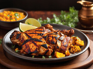 Wall Mural - grilled chicken wings